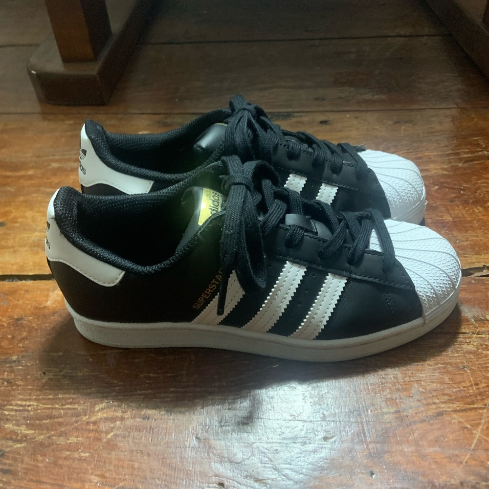 Adidas Superstar black sneakers